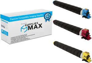 SuppliesMAX Compatible Replacement for Copystar CS-5052CI/5053CI/6052CI/6053CI Toner Cartridge Combo Pack (C/M/Y) (1T02ND0CMY)