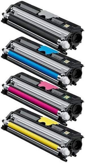 SuppliesMAX Compatible Replacement for Okidata C110/C130N/MC160/MC160N Toner Cartridge Combo Pack (BK/C/M/Y) (TYPE D2) (4425070BCMY)