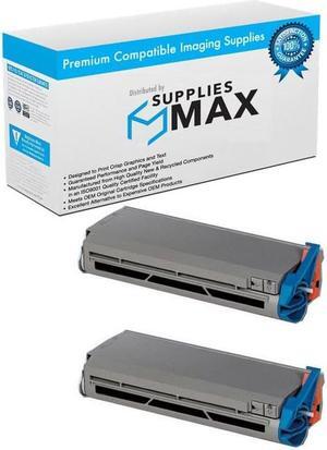 SuppliesMAX Compatible Replacement for Phaser 1235DT/1235DX/1235N Black Toner Cartridge (2/PK-10000 Page Yield) (006R90303_2PK)
