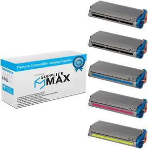 SuppliesMAX Compatible Replacement for Phaser 1235DT/1235DX/1235N Toner Cartridge Combo Pack (2-BK/1-C/M/Y) (006R90302B1CMY)