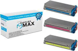 SuppliesMAX Compatible Replacement for Tektronix- Phaser 1235DT/1235DX/1235N Toner Cartridge Combo Pack (C/M/Y) (006R9029CMY)