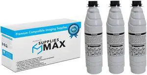 SuppliesMAX Compatible Replacement for Ricoh Aficio SP-8200DN/SP-8300DN Toner Cartridge (3/PK-36000 Page Yield) (TYPE 8200A) (820076_3PK)