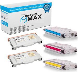 SuppliesMAX Compatible Replacement for Savin CLP-831/SP-C210SF Toner Cartridge Combo Pack (2-BK/1-C/M/Y) (TYPE 140) (402102B1CMY)