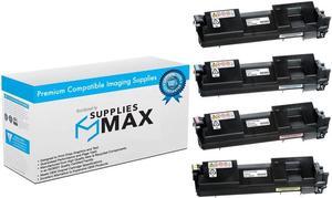 SuppliesMAX Compatible Replacement for Lanier SP-C360DNW/SP-C360SFNW/SP-C360SNW/SP-C361SFNW Toner Cartridge Combo Pack (BK/C/M/Y) (TYPE SP-C360HA) (40817MP)
