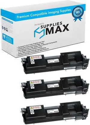 SuppliesMAX Compatible Replacement for Savin SP-C360DNW/SP-C360SFNW/SP-C360SNW/SP-C361SFNW Black Toner Cartridge (3/PK-7000 Page Yield) (TYPE SP-C360HA) (408183_3PK)