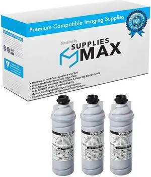 SuppliesMAX Compatible Replacement for Gestetner Corp 2640E/2850E/3240 Toner Cartridge (3/PK-700 Grams-20000 Page Yield) (TYPE 11D) (2960904_3PK)