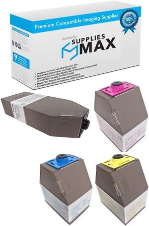 SuppliesMAX Compatible Replacement for Lanier LD325C/LD328C/LD335C/LD345C/LD355C Toner Cartridge Combo Pack (BK/C/M/Y) (TYPE R1) (88834BCMY)