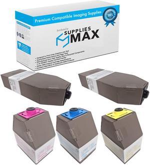 SuppliesMAX Compatible Replacement for Lanier LD325C/LD328C/LD335C/LD345C/LD355C Toner Cartridge Combo Pack (2-BK/1-C/M/Y) (TYPE R1) (488-832B1CMY)