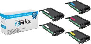 SuppliesMAX Compatible Replacement for Samsung CLP-600/CLP-600N/CLP-650N Toner Cartridge Combo Pack (2-BK/1-C/M/Y) (CLP-6002B1CMY)
