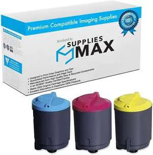 SuppliesMAX  Replacement for Phaser 6110/6110-MFP/6110N/6220-MFP Toner Cartridge Combo Pack (C/M/Y) (106R0127CMY)