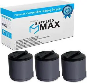 SuppliesMAX  Replacement for Phaser 6110/6110-MFP/6110N/6220-MFP Black Toner Cartridge (3/PK-2000 Page Yield) (106R01274_3PK)