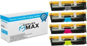 SuppliesMAX  Replacement for Phaser 6115-MFP/6120N Toner Cartridge Combo Pack (BK/C/M/Y) (113R69MP)