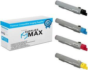SuppliesMAX  Replacement for Phaser 6250B/6250DP/6250DT/6250DX/6250N High Yield Toner Cartridge Combo Pack (BK/C/M/Y) (106R0067BCMY)