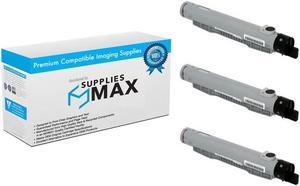 SuppliesMAX  Replacement for Phaser 6250B/6250DP/6250DT/6250DX/6250N Black High Yield Toner Cartridge (3/PK-8000 Page Yield) (106R00675_3PK)