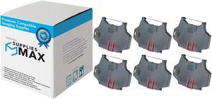 SuppliesMAX Compatible Replacement for Adler Royal Satellite III/IV/V/VI/VIII Black Typewriter Correctable Ribbons (6/PK) (911246)