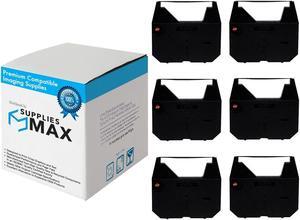 SuppliesMAX Compatible Replacement for Memorex 3205-0942 Black Typewriter Correctable Ribbons (6/PK) - Replacement to Brother 1230 / Brother 1030
