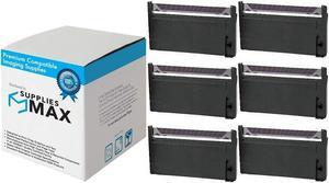 SuppliesMAX Compatible Replacement for TEC FS-1080/FS-1200/FS-1900/FS-2000/MA-1040/MA-1070/MA-1400/MA-1600/MA-1700/MA-1900 Purple P.O.S. Printer Ribbons (6/PK) (011000)