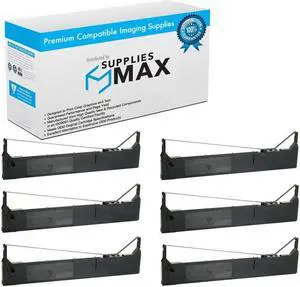 SuppliesMAX Compatible Replacement for Datasouth Documax A3300/A6300/C3300/C6300/N6300/T3300/T6300 Black Printer Ribbons (6/PK) (DAH011000)