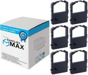 SuppliesMAX Compatible Replacement for ActionPrinter 3250/AP-3250/LQ-100 Black Printer Ribbons (6/PK) (62510)
