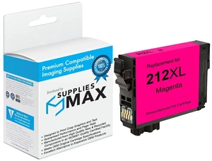 SuppliesMAX Remanufactured Replacement for Expression Home XP-4100/XP-4105/WorkForce WF-2830/WF-2850 Magenta High Yield Inkjet (350 Page Yield) (NO. 212XL) (T212XL320-S) SuppliesMAX Remanufactured Replacement for Expression Home XP-4100/XP-4105/WorkForce WF-2830/WF-2850 Magenta High Yield Inkjet (350 Page Yield) (NO. 212XL) (T212XL320-S)