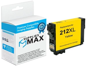 SuppliesMAX Remanufactured Replacement for Expression Home XP-4100/XP-4105/WorkForce WF-2830/WF-2850 Yellow High Yield Inkjet (350 Page Yield) (NO. 212XL) (T212XL420-S) SuppliesMAX Remanufactured Replacement for Expression Home XP-4100/XP-4105/WorkForce WF-2830/WF-2850 Yellow High Yield Inkjet (350 Page Yield) (NO. 212XL) (T212XL420-S)