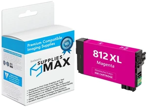 SuppliesMAX Remanufactured Replacement for WorkForce EC-C7000/WorkForce Pro WF-7310 /Pro WF-7820/Pro WF-7840 Magenta High Yield Inkjet (1100 Page Yield) (NO. 812XL) (T812XL320-S) SuppliesMAX Remanufactured Replacement for WorkForce EC-C7000/WorkForce Pro WF-7310 /Pro WF-7820/Pro WF-7840 Magenta High Yield Inkjet (1100 Page Yield) (NO. 812XL) (T812XL320-S)