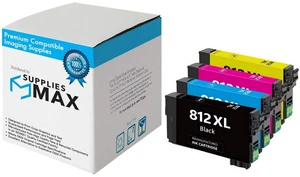 SuppliesMAX Remanufactured Replacement for WorkForce EC-C7000/WorkForce Pro WF-7310 /Pro WF-7820/Pro WF-7840 High Yield Inkjet Combo Pack (BK/C/M/Y) (NO. 812XL) (T812XL-BCS) SuppliesMAX Remanufactured Replacement for WorkForce EC-C7000/WorkForce Pro WF-7310 /Pro WF-7820/Pro WF-7840 High Yield Inkjet Combo Pack (BK/C/M/Y) (NO. 812XL) (T812XL-BCS)