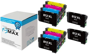 SuppliesMAX Remanufactured Replacement for WorkForce EC-C7000/WorkForce Pro WF-7310 /Pro WF-7820/Pro WF-7840 High Yield Inkjet Combo Pack (4-BK/2-C/M/Y) (NO. 812XL) (T812XL-S-4B2CS) SuppliesMAX Remanufactured Replacement for WorkForce EC-C7000/WorkForce Pro WF-7310 /Pro WF-7820/Pro WF-7840 High Yield Inkjet Combo Pack (4-BK/2-C/M/Y) (NO. 812XL) (T812XL-S-4B2CS)