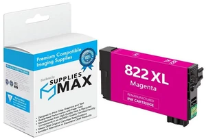 SuppliesMAX Remanufactured Replacement for WorkForce Pro WF-3820/WF-3823/WF-4820/WF-4830/WF-4833/WF-4834 Magenta High Yield Inkjet (1100 Page Yield) (NO. 822XL) (T822XL320-S) SuppliesMAX Remanufactured Replacement for WorkForce Pro WF-3820/WF-3823/WF-4820/WF-4830/WF-4833/WF-4834 Magenta High Yield Inkjet (1100 Page Yield) (NO. 822XL) (T822XL320-S)