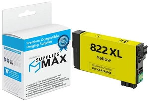 SuppliesMAX Remanufactured Replacement for WorkForce Pro WF-3820/WF-3823/WF-4820/WF-4830/WF-4833/WF-4834 Yellow High Yield Inkjet (1100 Page Yield) (NO. 822XL) (T822XL420-S) SuppliesMAX Remanufactured Replacement for WorkForce Pro WF-3820/WF-3823/WF-4820/WF-4830/WF-4833/WF-4834 Yellow High Yield Inkjet (1100 Page Yield) (NO. 822XL) (T822XL420-S)