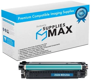SuppliesMAX Compatible Replacement for HP Color Laser Jet Enterprise M554dn/M555dn/M555x/Flow MFP-M578dn/MFP-M578f Cyan Toner Cartridge (4500 Page Yield) (NO. 212A) (W2121A) SuppliesMAX Compatible Replacement for HP Color Laser Jet Enterprise M554dn/M555dn/M555x/Flow MFP-M578dn/MFP-M578f Cyan Toner Cartridge (4500 Page Yield) (NO. 212A) (W2121A)