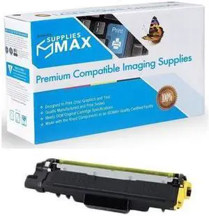 SuppliesMAX Compatible Replacement for Brother DCP-L3510/L3550/HL-L3210/L3270/L3290/MFC-L3710/L3730/L3750/L3770CDW Yellow Toner Cartridge (2300 Page Yield) (TN-243Y)