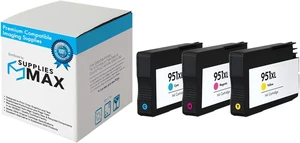 SuppliesMAX Remanufactured Replacement for HP OfficeJet Pro 251dw/276dw/8100/8600/8610/8620/8630/8640/8660 High Yield Inkjet Combo Pack (C/M/Y-1500 Page Yield) (NO. 951XL) (CR318BN) SuppliesMAX Remanufactured Replacement for HP OfficeJet Pro 251dw/276dw/8100/8600/8610/8620/8630/8640/8660 High Yield Inkjet Combo Pack (C/M/Y-1500 Page Yield) (NO. 951XL) (CR318BN)