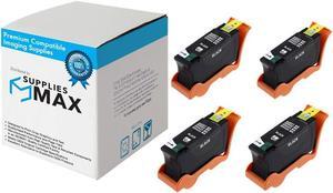 SuppliesMAX Compatible Replacement for Dell P513/V313/V313W Black High Yield Inkjet (4/PK) (Series 22) (592-11327_4PK)