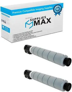 SuppliesMAX Compatible Replacement for Canon imageRUNNER ADVANCE C250iF/C255iF/C256i/C350iF/C355iF/C356i Black Toner Cartridge (2/PK-19000 Page Yield) (GPR-51BK) (8516B003_2PK) SuppliesMAX Compatible Replacement for Canon imageRUNNER ADVANCE C250iF/C255iF/C256i/C350iF/C355iF/C356i Black Toner Cartridge (2/PK-19000 Page Yield) (GPR-51BK) (8516B003_2PK)