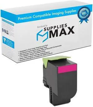 SuppliesMAX Compatible Replacement for CIG201461 Magenta High Yield Toner Cartridge (3500 Page Yield) - Replacement to Lexmark 71B0H30 / 71B1HM0