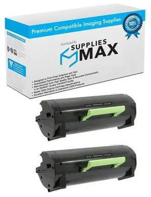 SuppliesMAX Compatible Replacement for Lexmark M5155/M5163/M5170/XM-5163/XM-5170 Black Toner Cartridge (2/PK-35000 Page Yield) (24B6015_2PK) SuppliesMAX Compatible Replacement for Lexmark M5155/M5163/M5170/XM-5163/XM-5170 Black Toner Cartridge (2/PK-35000 Page Yield) (24B6015_2PK)