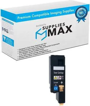 SuppliesMAX  Replacement for Phaser 6020/6022/WorkCentre 6025/6027 Cyan Toner Cartridge (1000 Page Yield) (106R02760)