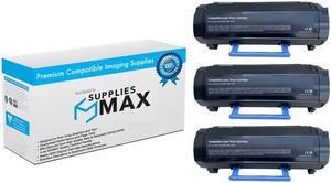 SuppliesMAX Compatible Replacement for Dell S2830DN Black Standard Yield Toner Cartridge (3/PK-3000 Page Yield) (GGCTWSY_3PK)