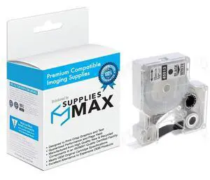 SuppliesMAX Compatible Replacement for Dymo D1 Black on White Label Tape (1/2in x 23 Ft.) (45013) SuppliesMAX Compatible Replacement for Dymo D1 Black on White Label Tape (1/2in x 23 Ft.) (45013)