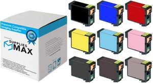 SuppliesMAX Replacement for Stylus Photo R3000 Inkjet Combo Pack (PBK/C/M/Y/LC/LM/LBK/MBK/LLBK) (NO. 157) (T157120-4BCS)