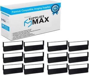 SuppliesMAX Compatible Replacement for M26/M31/TM-925/TM-930/TM-950/TM-H5000/TM-U590/TM-U925 Black P.O.S. Printer Ribbons (12/PK) (EPN011380_12PK)