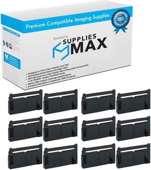 SuppliesMAX Compatible Replacement for M2630/M2640/M2645/M2660/M2665/M2667 Black P.O.S. Printer Ribbons (12/PK) (EPN011100_12PK)