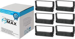SuppliesMAX Compatible Replacement for M250/M260/M265/M270/M280/TM-267/TM-270/TM-U260 Black P.O.S. Printer Ribbons (6/PK) (EPN011180)