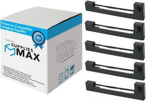 SuppliesMAX Compatible Replacement for M150/M160/M170/M180/M185/M190/M195 Purple P.O.S. Printer Ribbons (5/PK) (EPN011070)