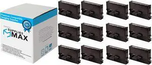 SuppliesMAX Compatible Replacement for TM-H6000/TM-H6000II/TM-H6000III/TM-H6000IV Endorsement Ptr Black P.O.S. Printer Ribbons (12/PK) (62375_12PK)