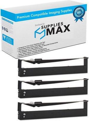 SuppliesMAX Compatible Replacement for IBM 4247 Model V/X03/Z03/4249 Series Black Printer Ribbons (3/PK) (85845_3PK)