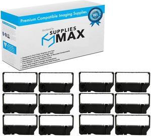 SuppliesMAX Compatible Replacement for Star-Micronics MP-200 Series/MP-235/MP-242/MP-292/MP-512/SP-200 Series/SP-212/SP-242/SP-500/SP-2000 Black P.O.S. Printer Ribbons (12/PK) (C1281B_12PK)