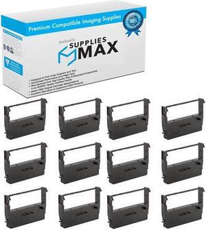 SuppliesMAX Compatible Replacement for 760/760S/M760/M780/TM-760/TM-780/TM-790 Purple P.O.S. Printer Ribbons (12/PK) (62345_12PK)