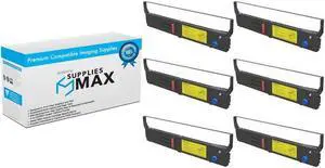 SuppliesMAX Compatible Replacement for Okidata MICROLINE 4410/PACEMARK 4410/PACEMARK 4410N Series Black Printer Ribbons (6/PK) (87035)